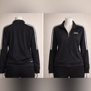 🔥 Adidas AEROREADY Black 3-Stripe Full Zip Track Jacket – Size Large – Like New